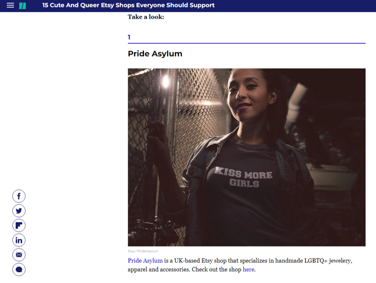 Pride Asylum LGBTQ+ Collection - Featured in Huff Post